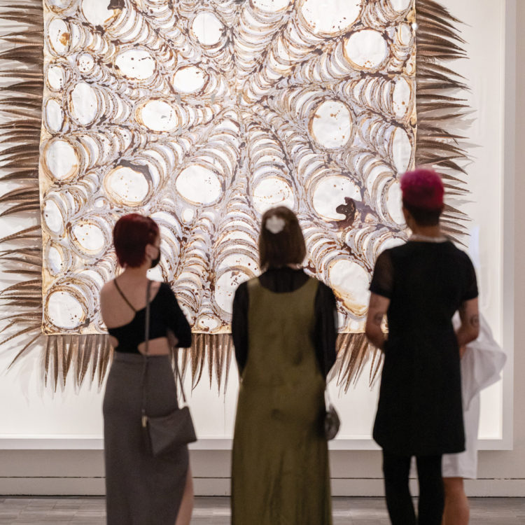 Member Opening Night for Carlos Villa: Worlds in Collision, Jun 17, 2022. Photograph by Katelyn Tucker. Courtesy of Asian Art Museum.